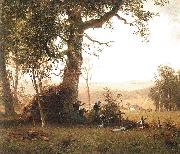 Albert Bierstadt Guerilla Warfare oil painting artist